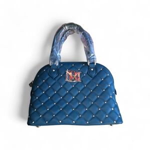 NEW Badgley Mischka Diamond Quilted Dome Crossbody With Studs Bag